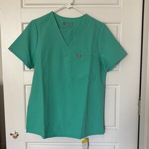 FIGS Catarina One-Pocket Scrub Top, Surgical Green, Size M
